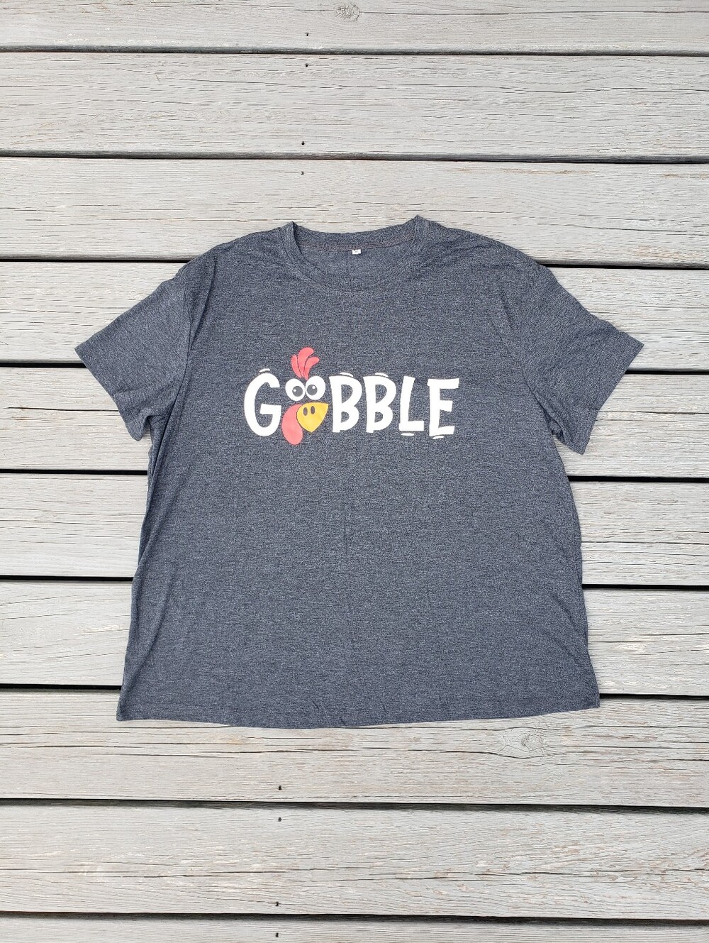 Gobble Thanksgiving Turkey Graphic T-Shirt Size XL